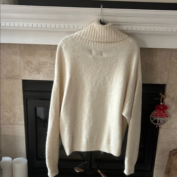 UGG Women's Soft Cream Cowl Neck Sweater - Picture 8 of 10